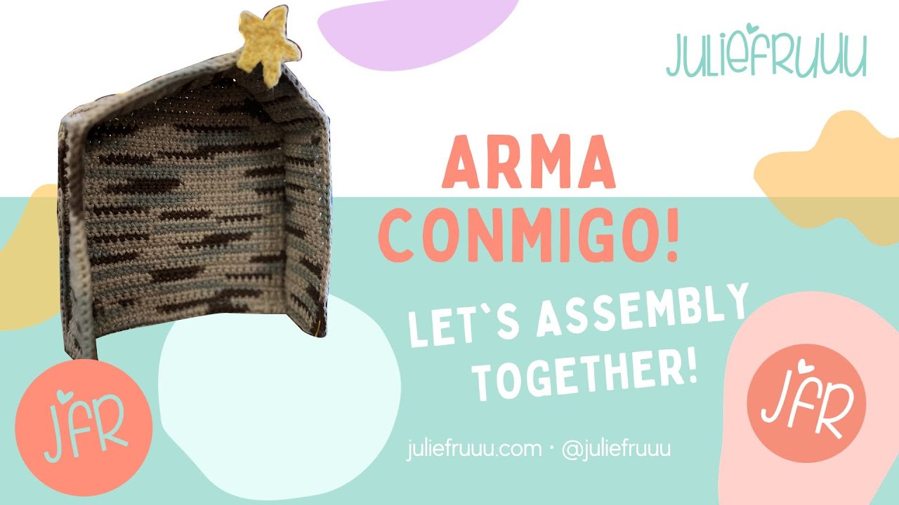 Te enseño cómo armar la casita para el nacimiento a crochet - Juliefruuu