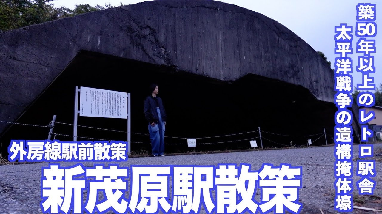 【外房線】新茂原駅散策！旧日本海軍の遺構掩体壕が眠る街【あふたーすくーる #675 】#千葉県 #街ブラ 