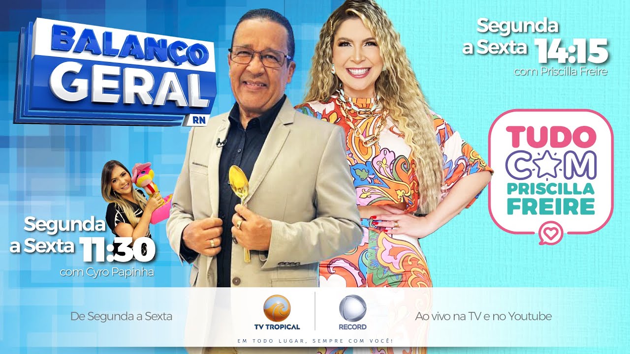 30/01/26 - Balanço Geral RN com Cyro Papinha e Tudo com Priscilla Freire