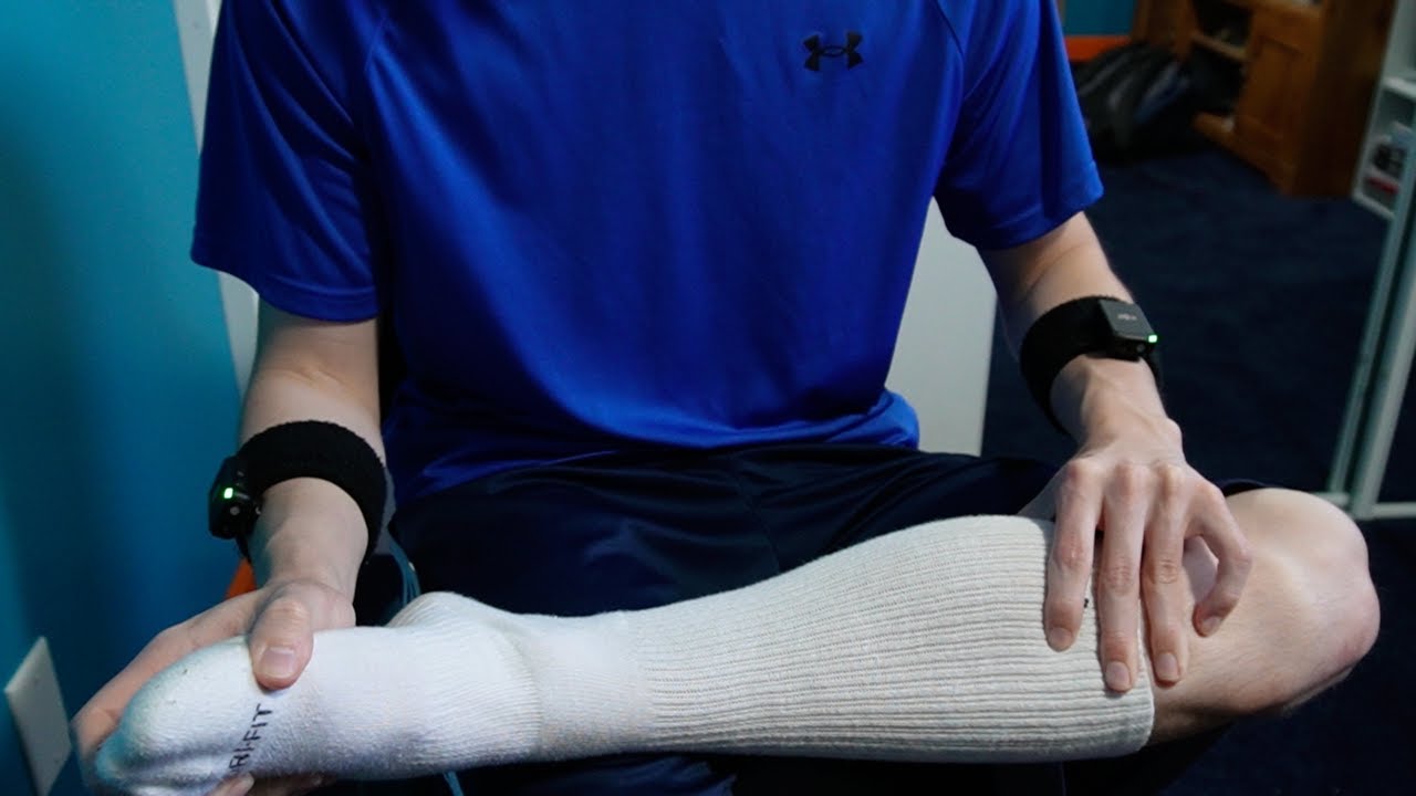 ASMR Massaging my Legs & Sock Scratching