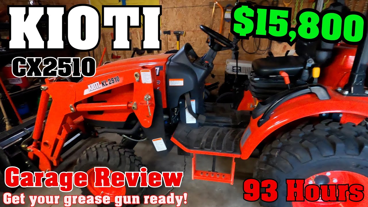 Kioti CX2510 Compact Tractor: Review & Thoughts at 93 Hours