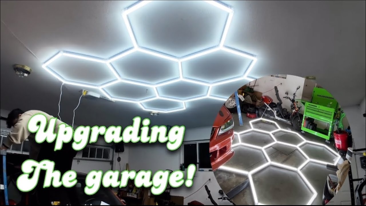 NEW LIGHTS for the GARAGE!! (HEX LIGHTS)