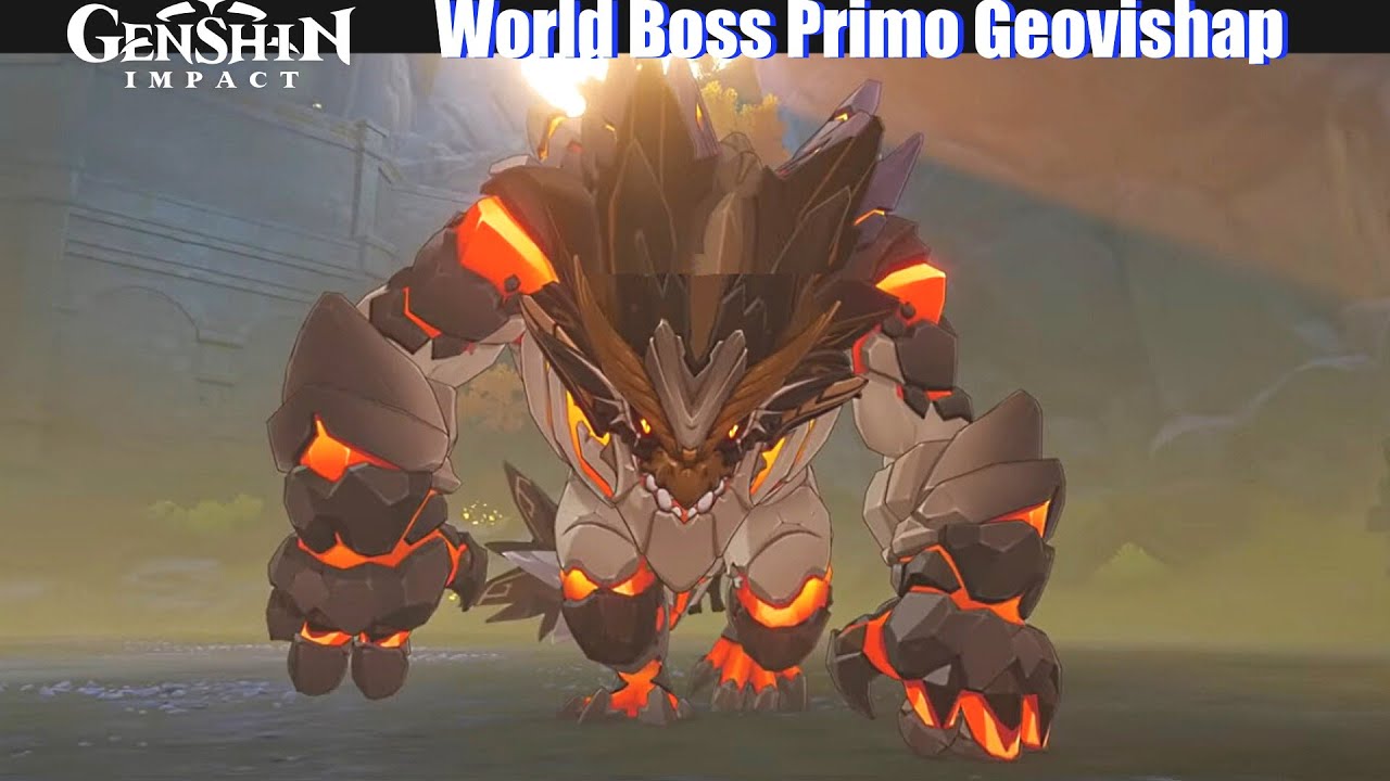 Genshin Impact - World Boss Primo Geovishap (Attack Patterns)