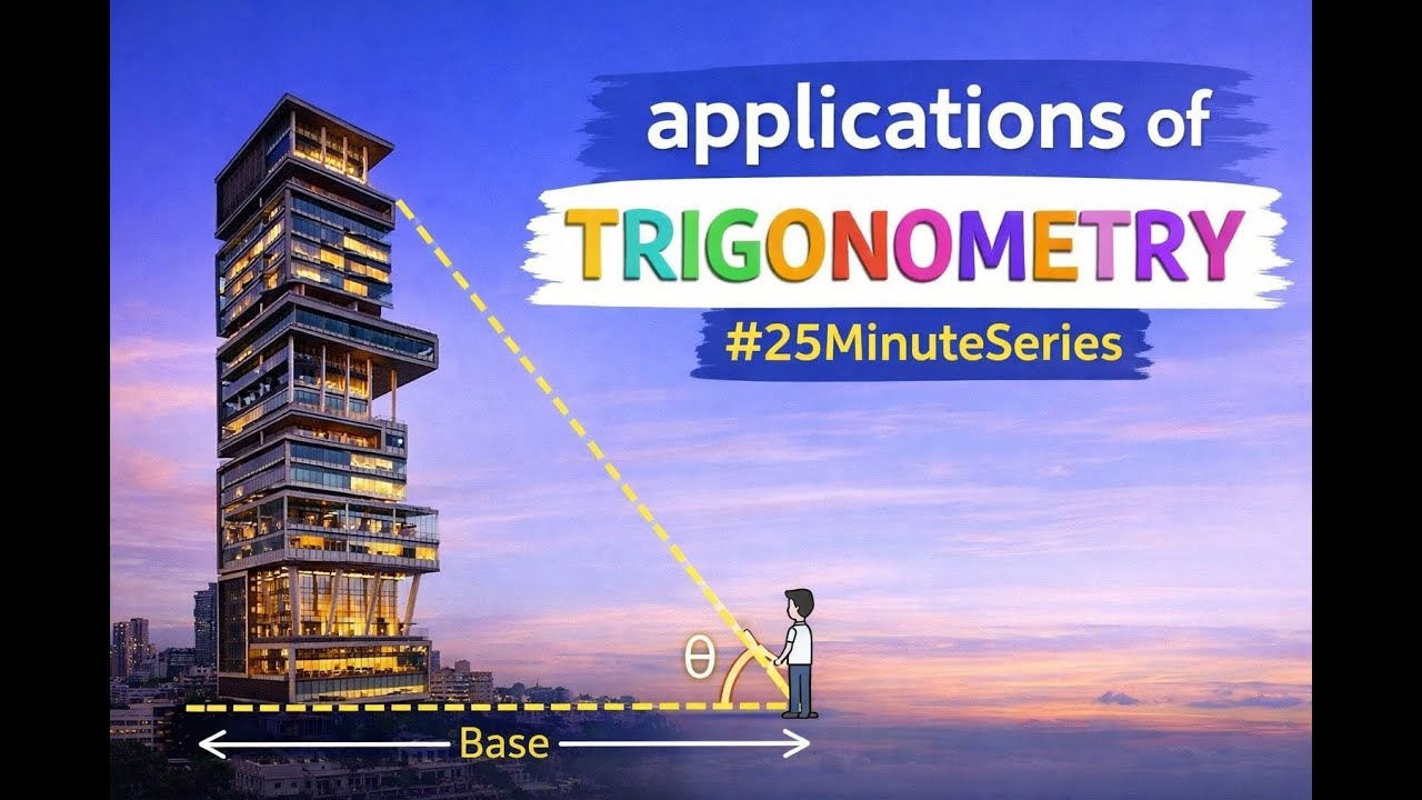 Board Class 10. Application of Trigonometry. concept plus 5 important q for board exam 2026. NCERT |