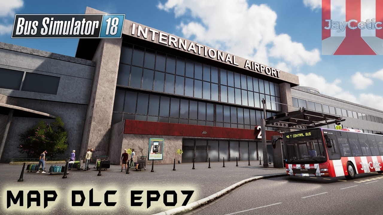 Bus Simulator 18 - Map Extension DLC - EP07 - Take off (Going to Airport)