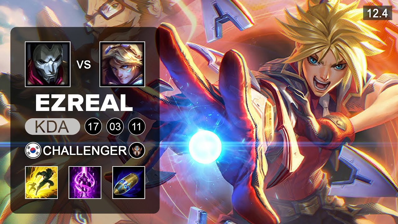 Ezreal ADC vs Jhin - KR Challenger - Season 12 Patch 12.4