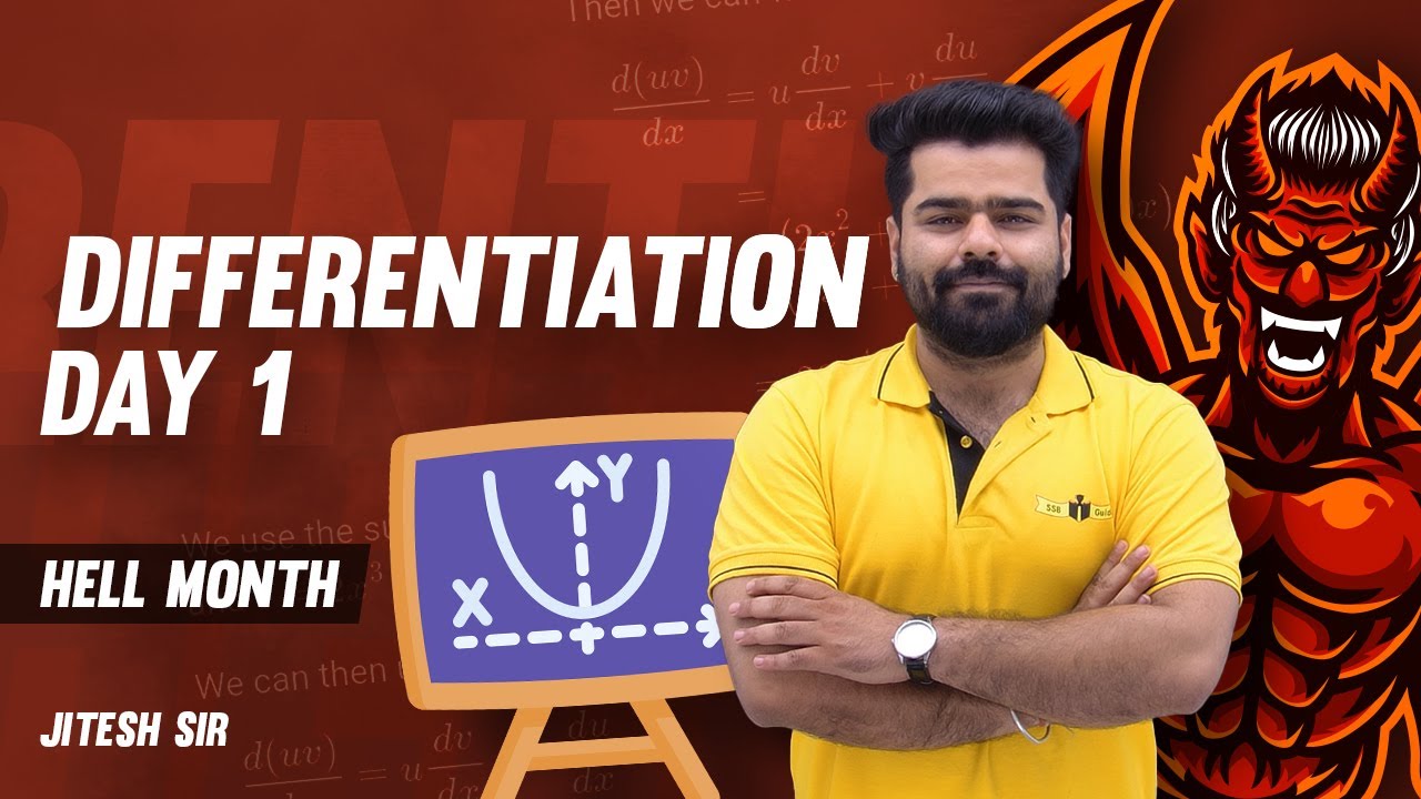 DIFFERENTIATION DAY 1 | JITESH SIR | HELL MONTH | NDA 2 2023