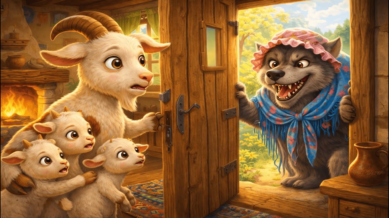 🐐Povestea Capra cu 3 Iezi 💛 👩‍👧‍👦Desene Animate si Cântece pentru Copii de la | TAI TAI