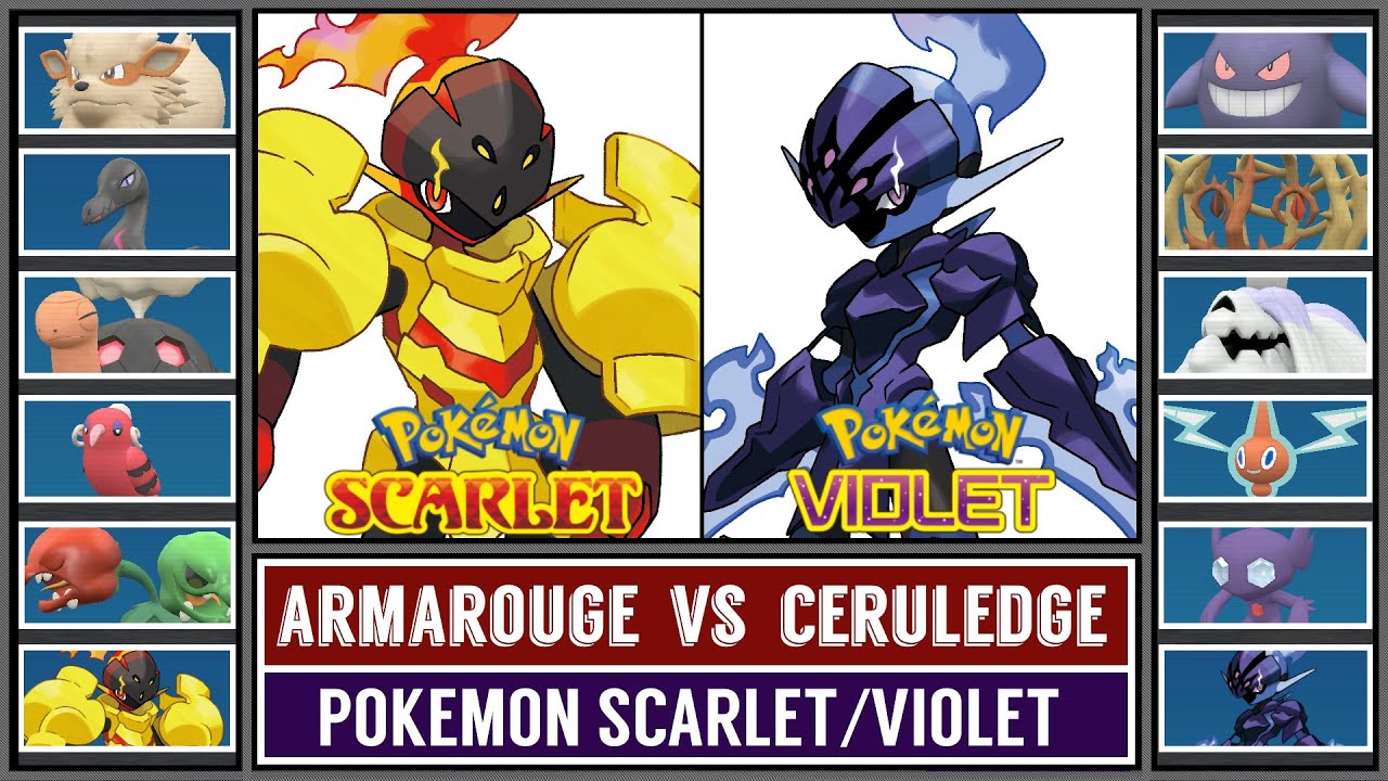 ARMAROUGE vs CERULEDGE | Fire vs Ghost | Pokémon Scarlet & Violet Battle