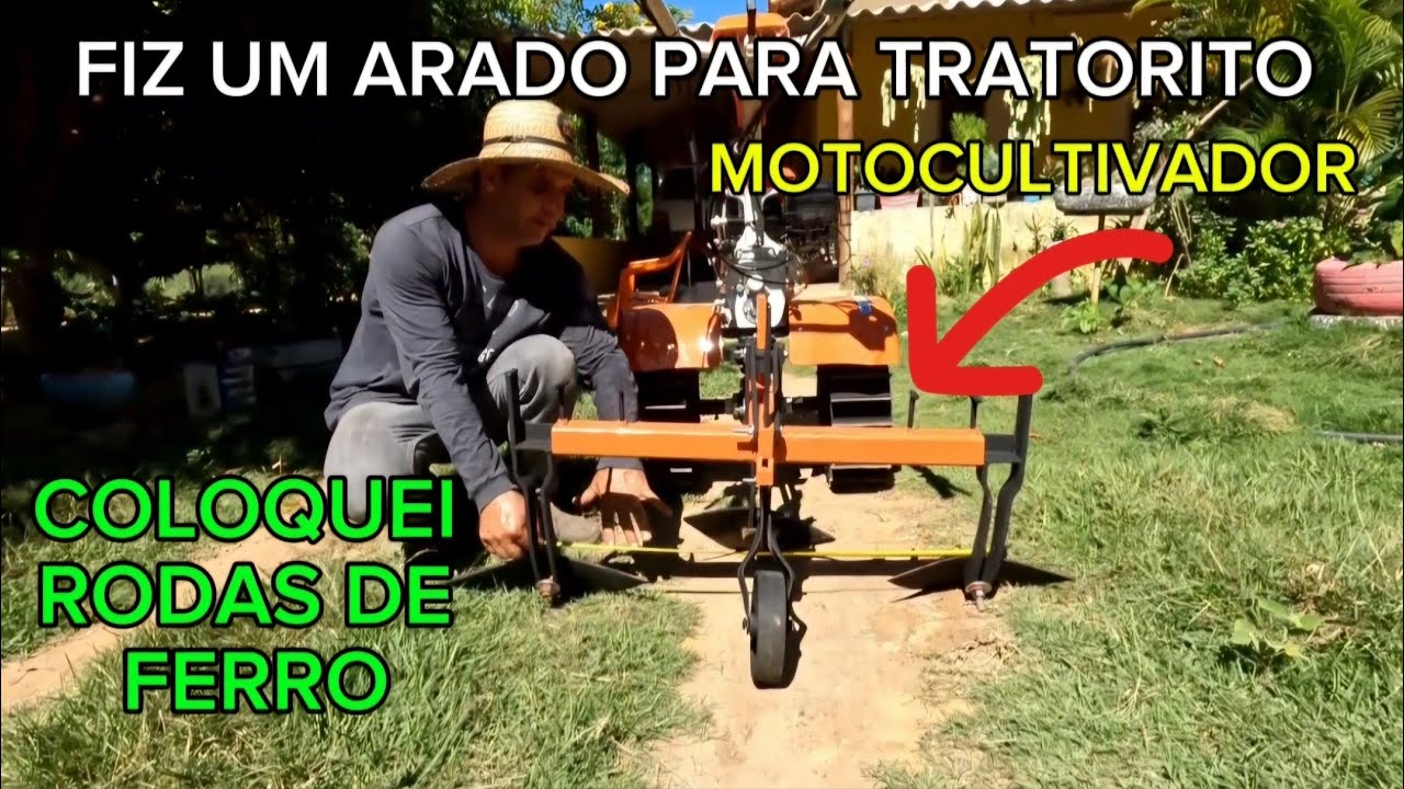 ARADO PARA TRATORITO COM 3 BICOS. SERVE PARA QUALQUER MARCA. ESSE É SHOW.