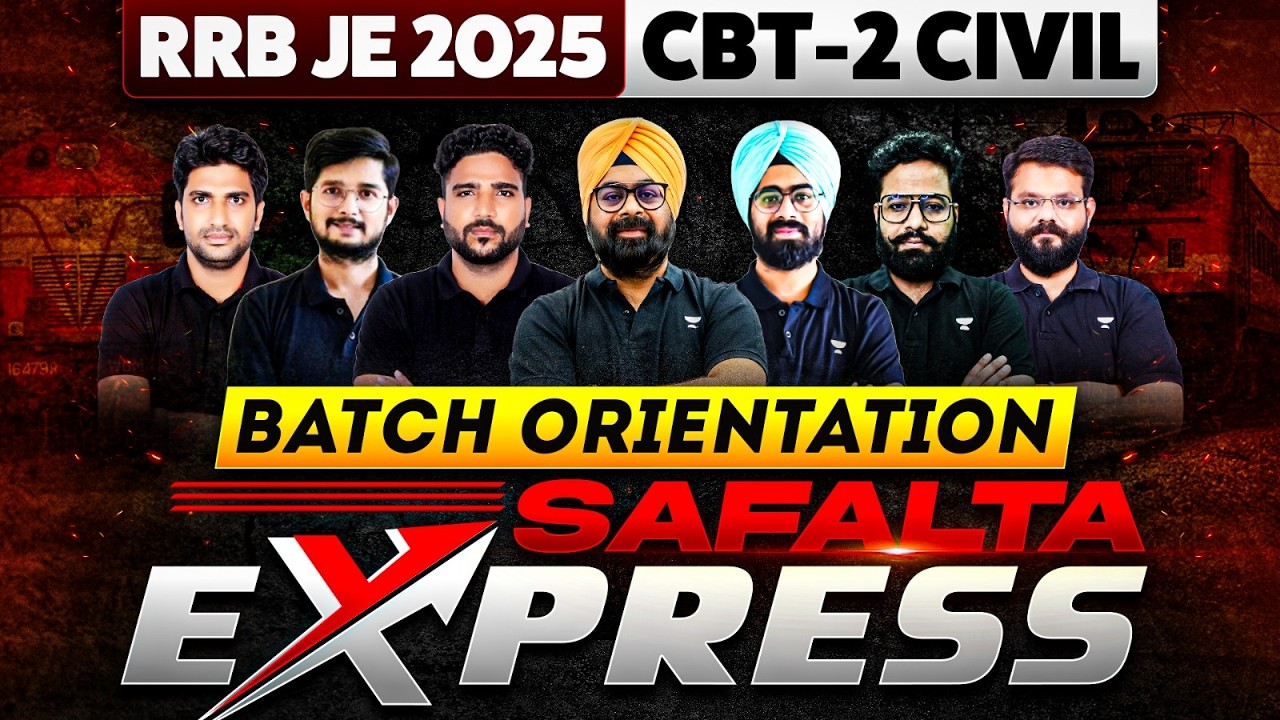RRB JE 2025 CBT-2 Strategy 🚀 Complete Roadmap + Safalta Express Practice Batch