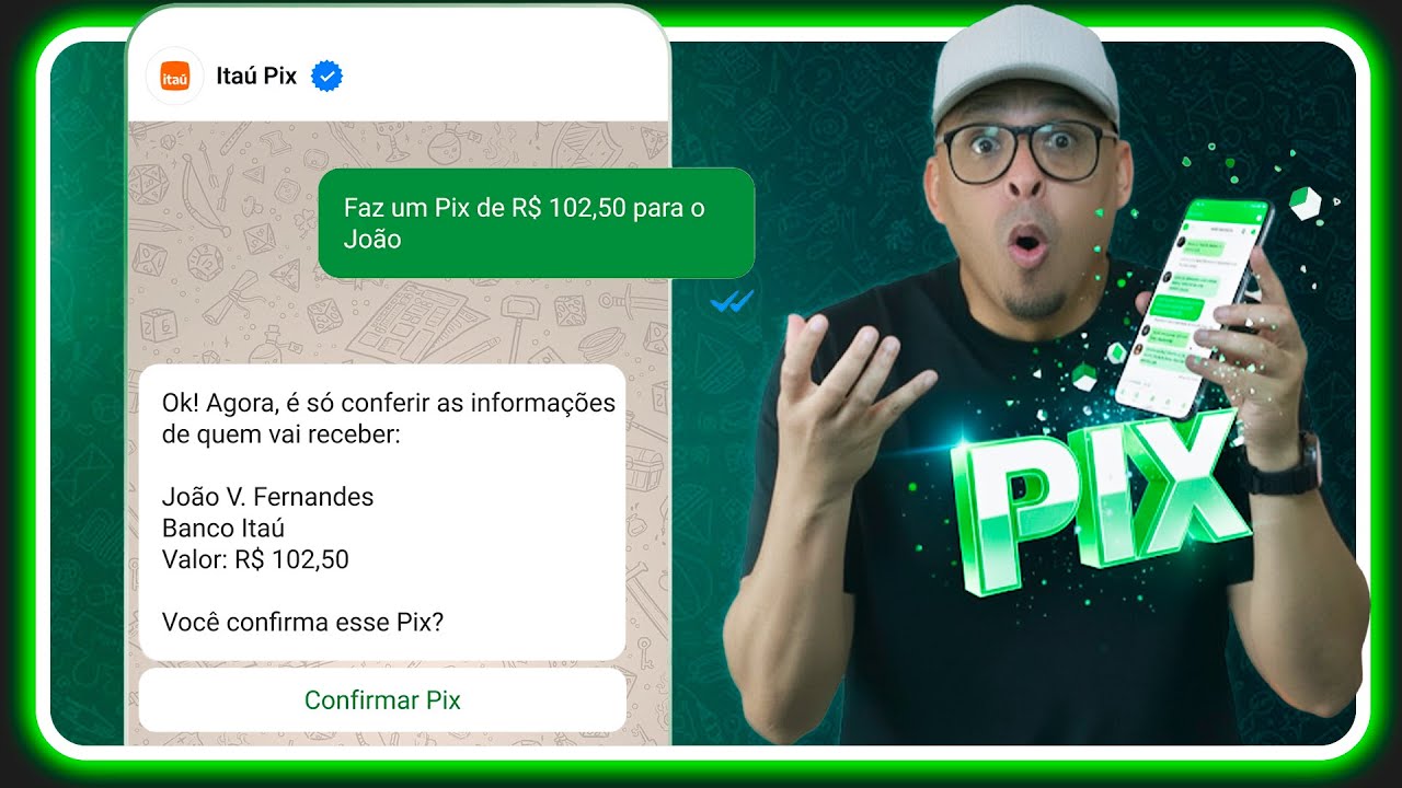 Como fazer Pix direto do Whatsapp com a Intelig&ecirc;ncia Artificial Ita&uacute;