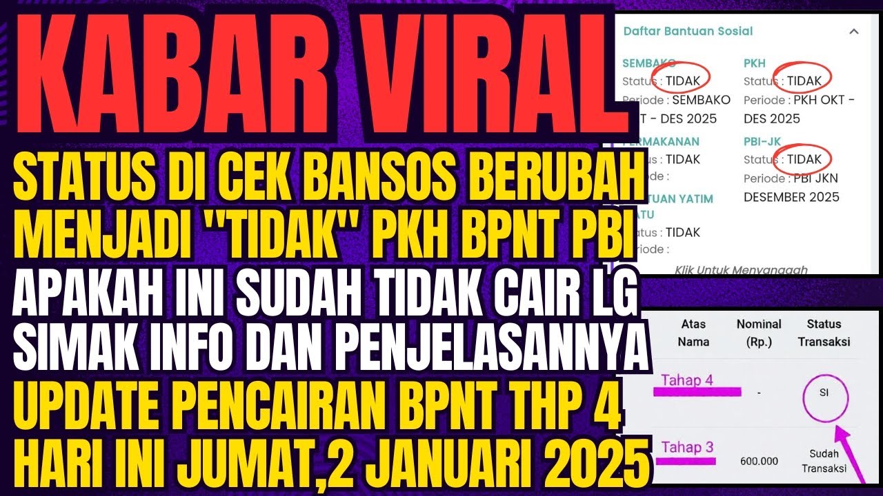 KABAR VIRAL BPNT HARI INI , TAMPILAN TERBARU BPNT TAHAP 4 DI SIKS-NG