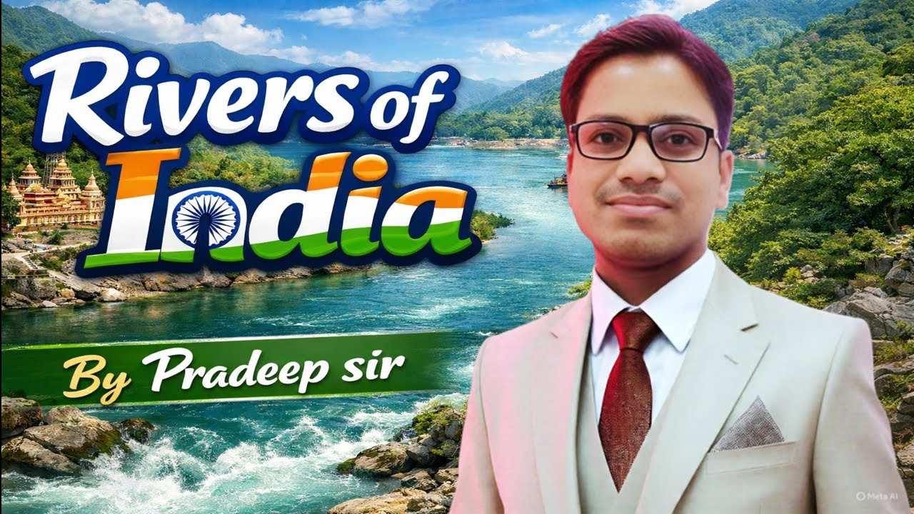भारत की नदियाँ | Indian Rivers Complete Geography | PYQ Based Revision for All Exams |By Pradeep Sir