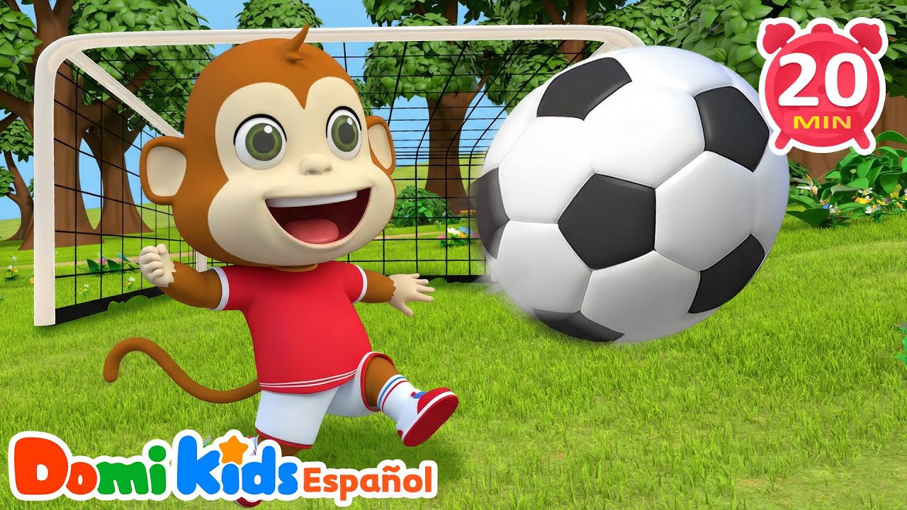 Vamos a Jugar Fútbol ⚽| Canciones de Animales para Niños | Domi Kids Fiesta Animal