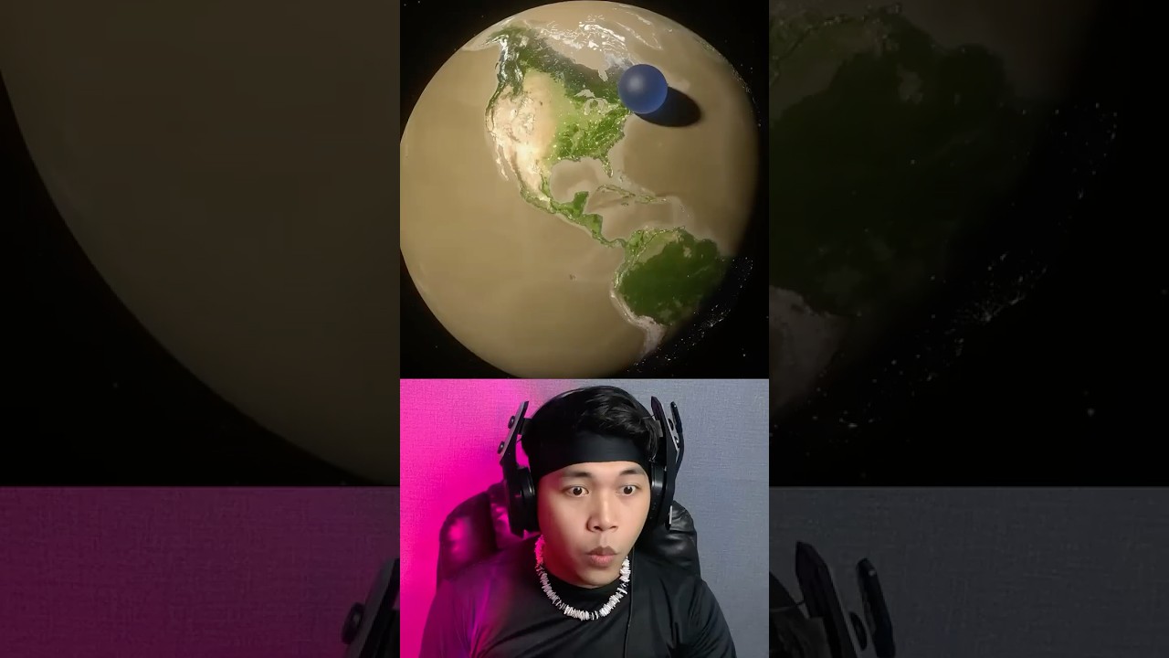 Penampakan Bumi Jika Seluruh Air Menjadi Planet 😱 #shorts