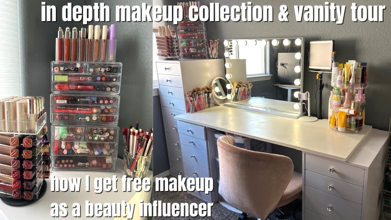 HUGE makeup & skincare collection | VANITY TOUR 2024