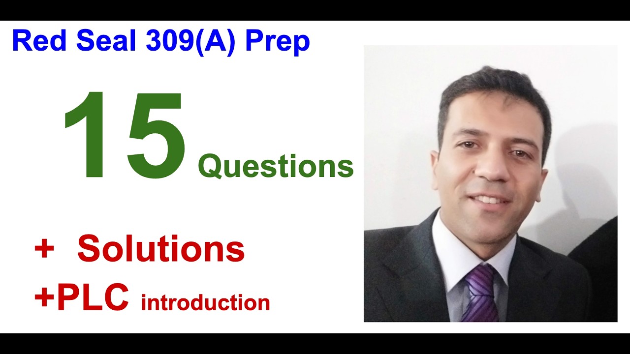 Red Seal 309A Electrician Exam Prep | 15 Solved Questions + PLC Introduction (Full Lesson)