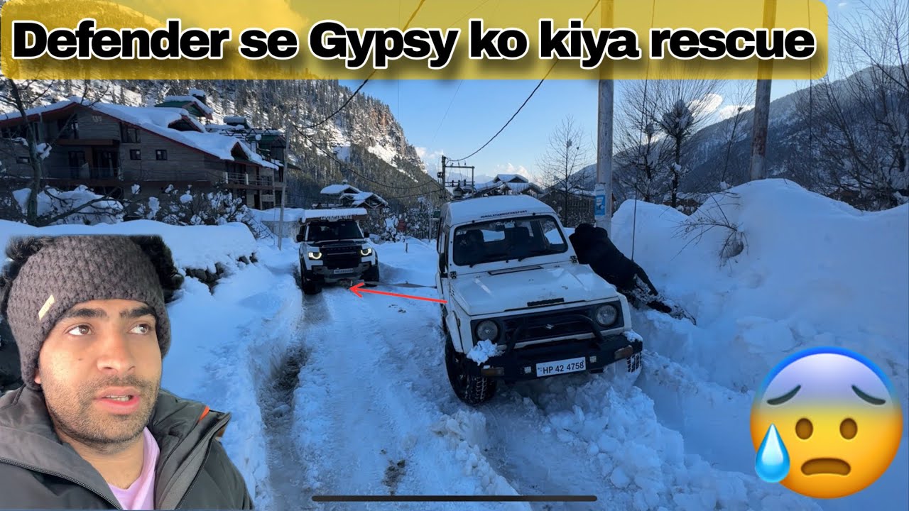 Defender ne toh kamal kar diya full power 😎🐼 (manali 2024) || Ajju0008