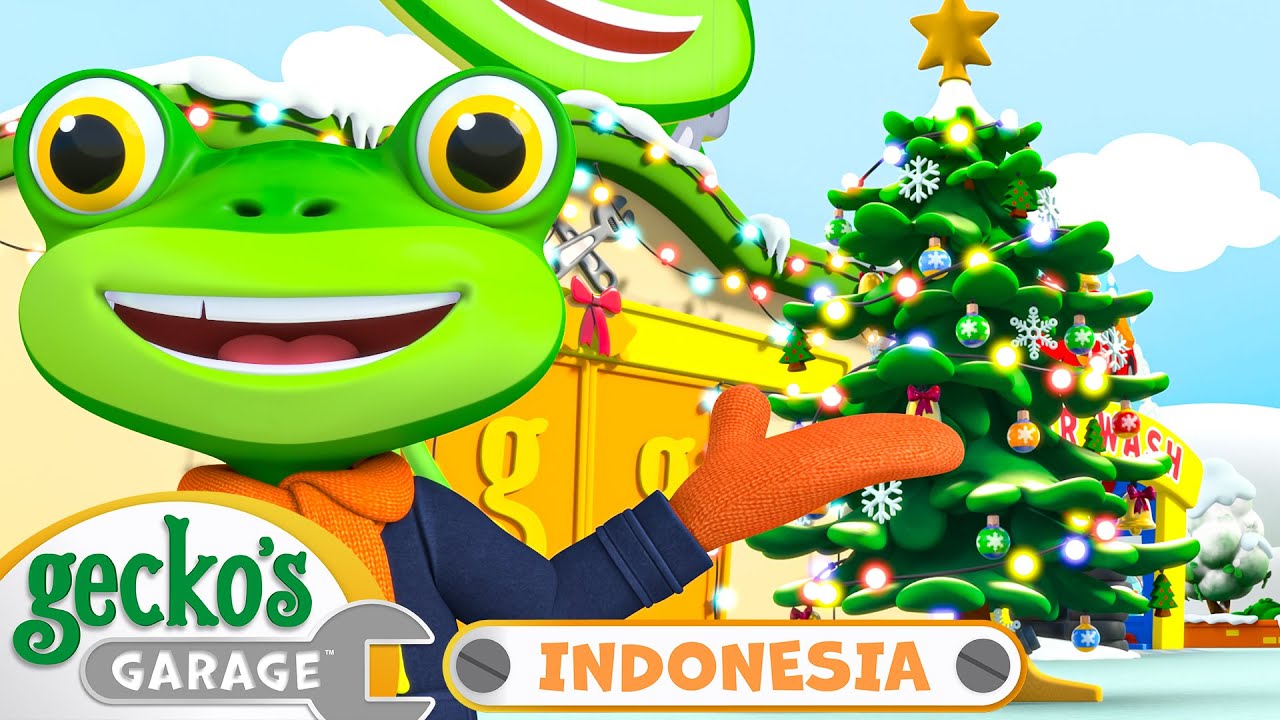 🎄Penyelamatan Gecko di Hari Natal | Garasi Gecko | Kartun Populer Anak-Anak | Seru dan Mendidik