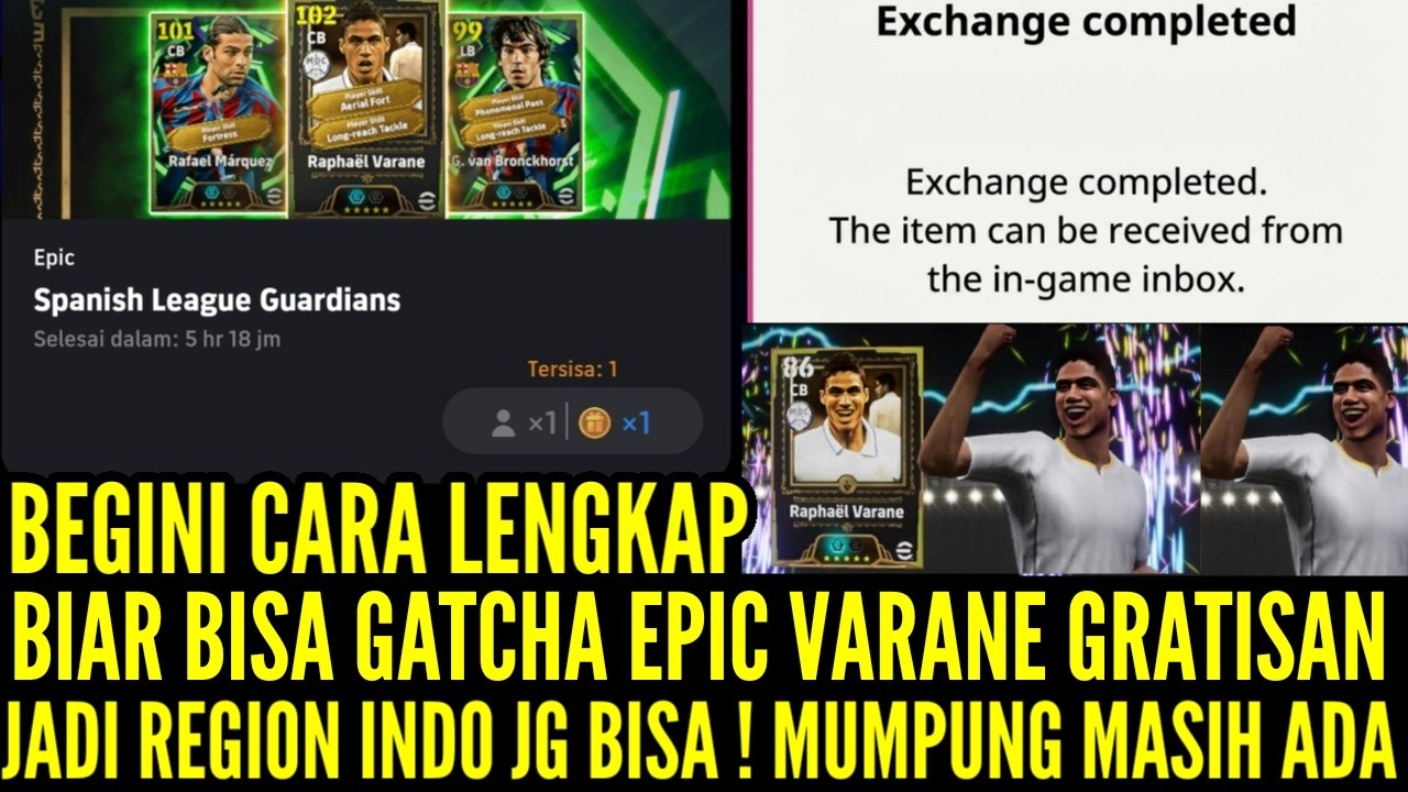 GINI CARANYA BIAR BISA GATCHA EPIC VARANE GRATIS ! JADI REG IND0 JG BISA ! MASIH ADA SBLM DI HAPUS !
