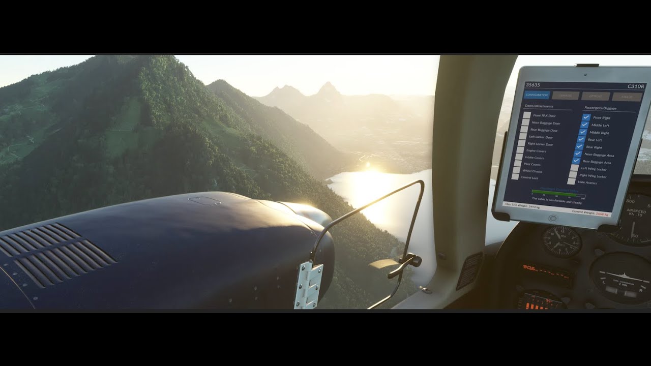 Flying out of LSZC in a Cessna C310R