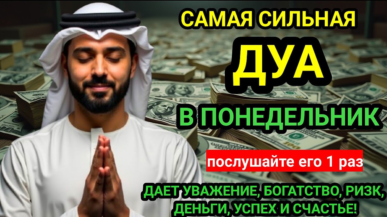 💞🤲Дуа В понедельник Очень сложные проблемы будут решены#дуа 