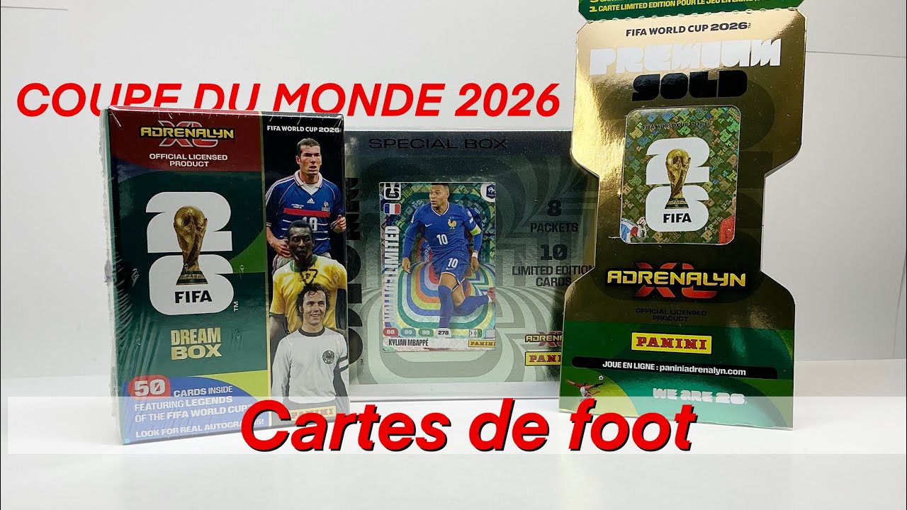 DREAMbox, SPECIAL box, PREMIUM GOLD Limited Edition ADRENALYN XL coupe du monde 2026 PANINI