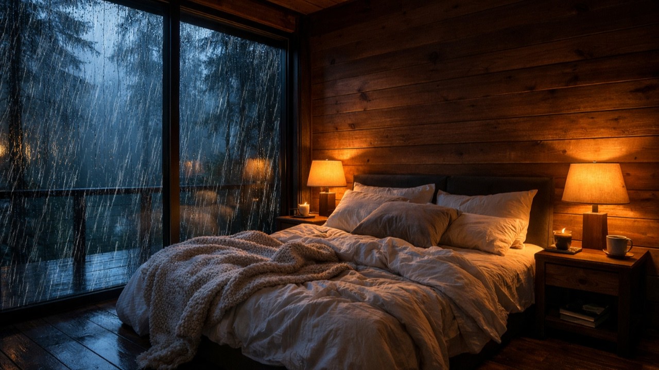 Calming Rain ASMR 🌧️ Peaceful Rain Sounds for Sleep, Meditation & Relaxation