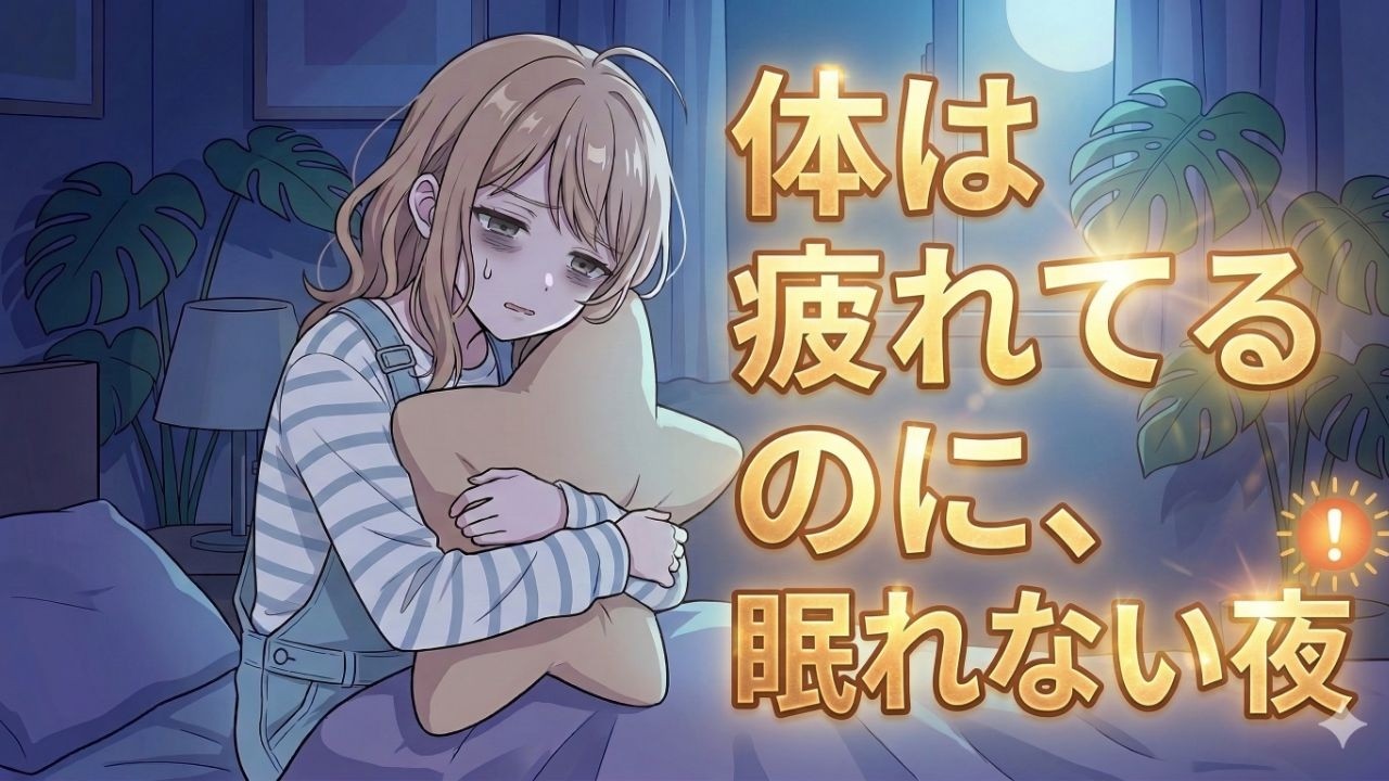 体は疲れてるのに、眠れない夜