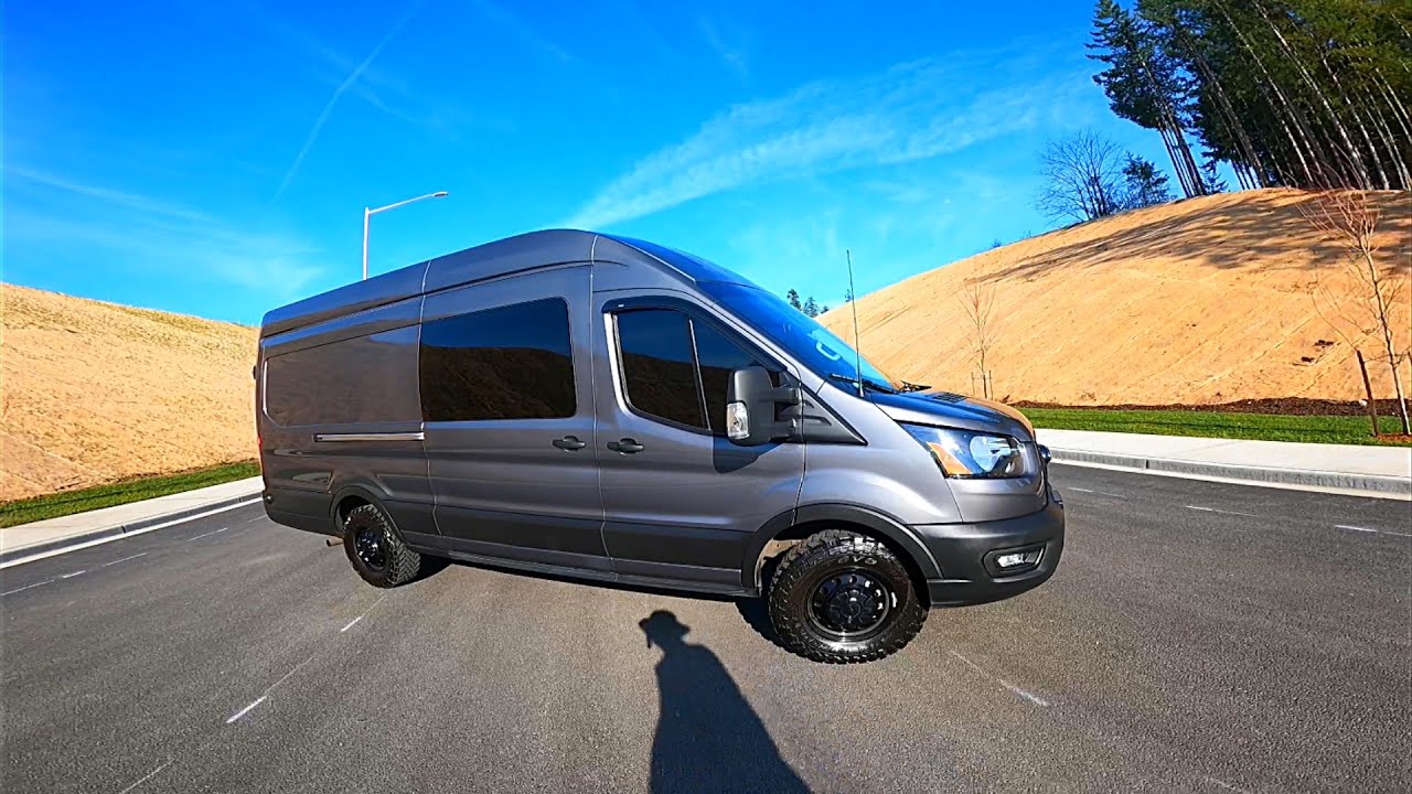 FORD TRANSIT VAN TOUR! | 2021 Cargo AWD | The OPTIONS we chose and WHY!