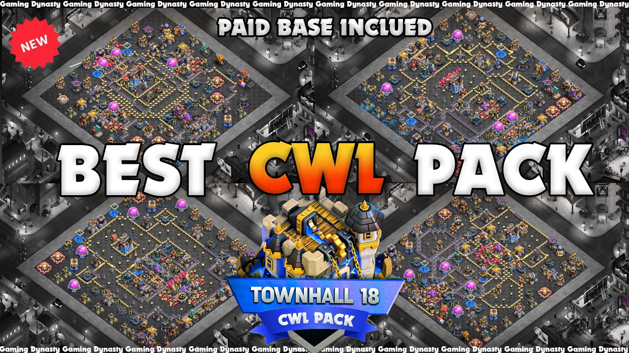 *NEW TH18 LEGEND* + CWL BASE LINK| BEST TH18 ANTI 3 STAR WAR BASE | CLASH OF CLANS 🔥