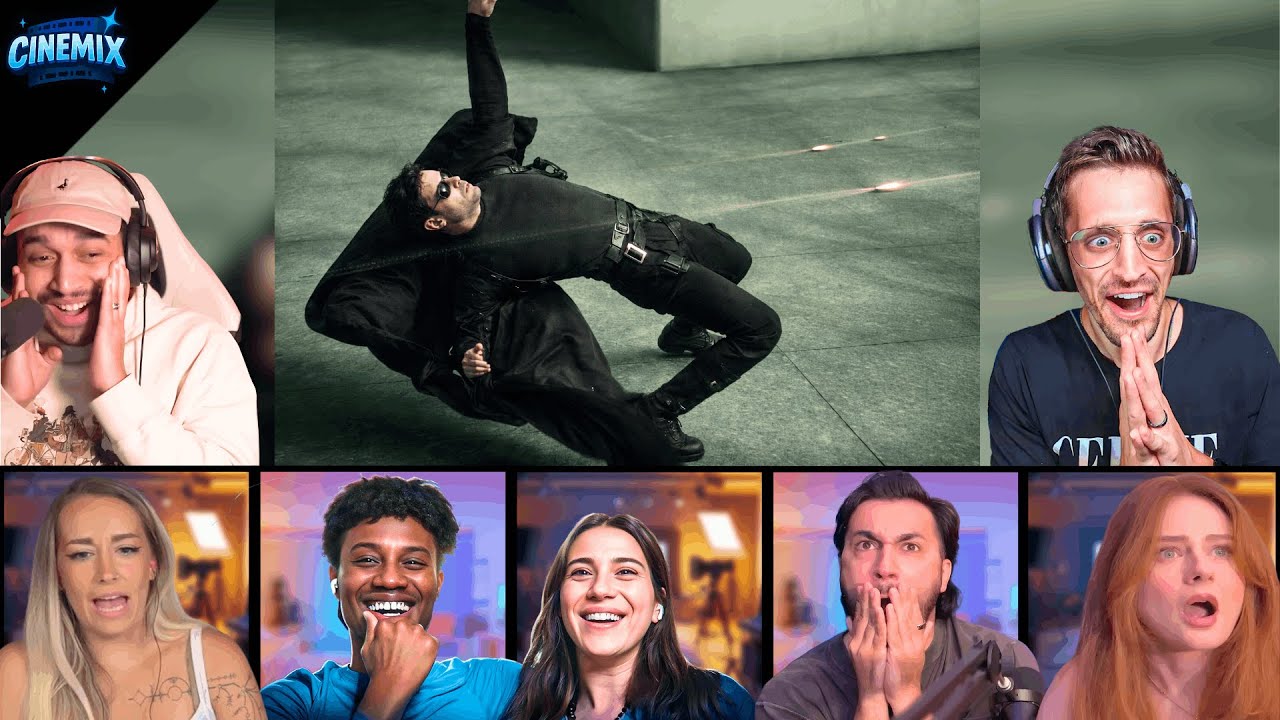 TOP “NEO DODGES BULLETS” REACTIONS! THE MATRIX (1999) ICONIC BULLET TIME SCENE!