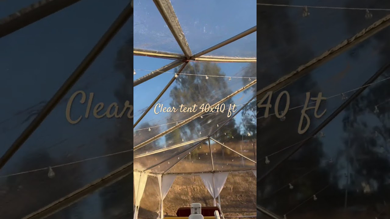Clear tent 40x40 ft #tent #cleartent #partytent #tentforrent #tents