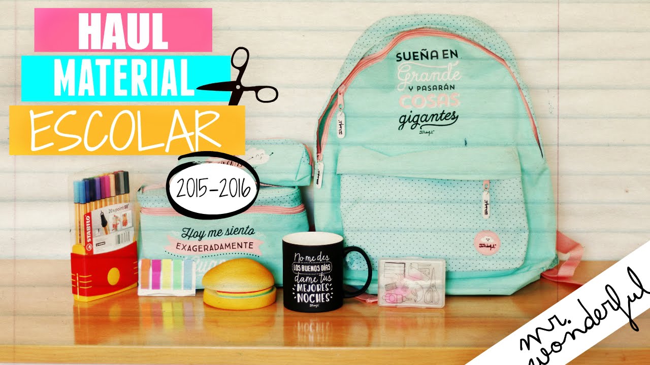 HAUL MATERIAL ESCOLAR 2015-2016 | Back to School - Neni ♥