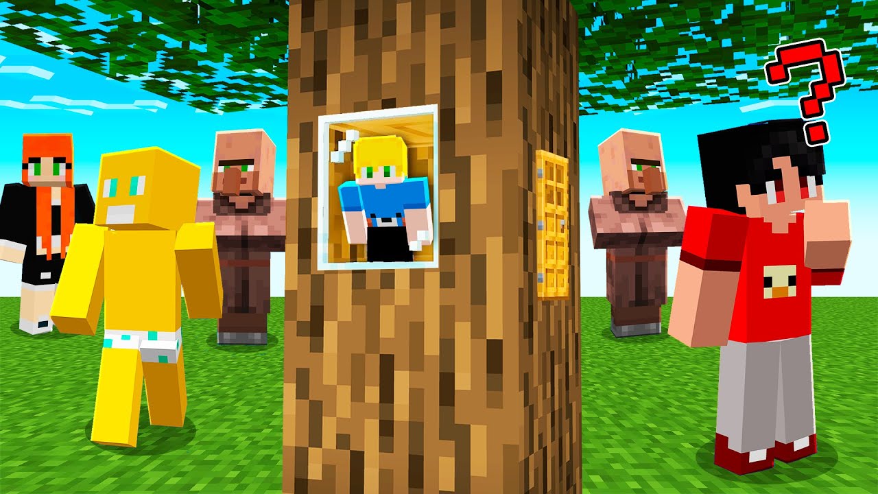 Me Escondi de Todo mundo no Minecraft!