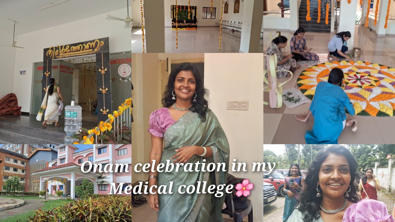 Onam celebration in my med clg🩺🌸
