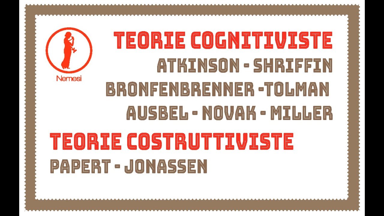 Concorso Docenti  Cognitivismo Costruttivismo