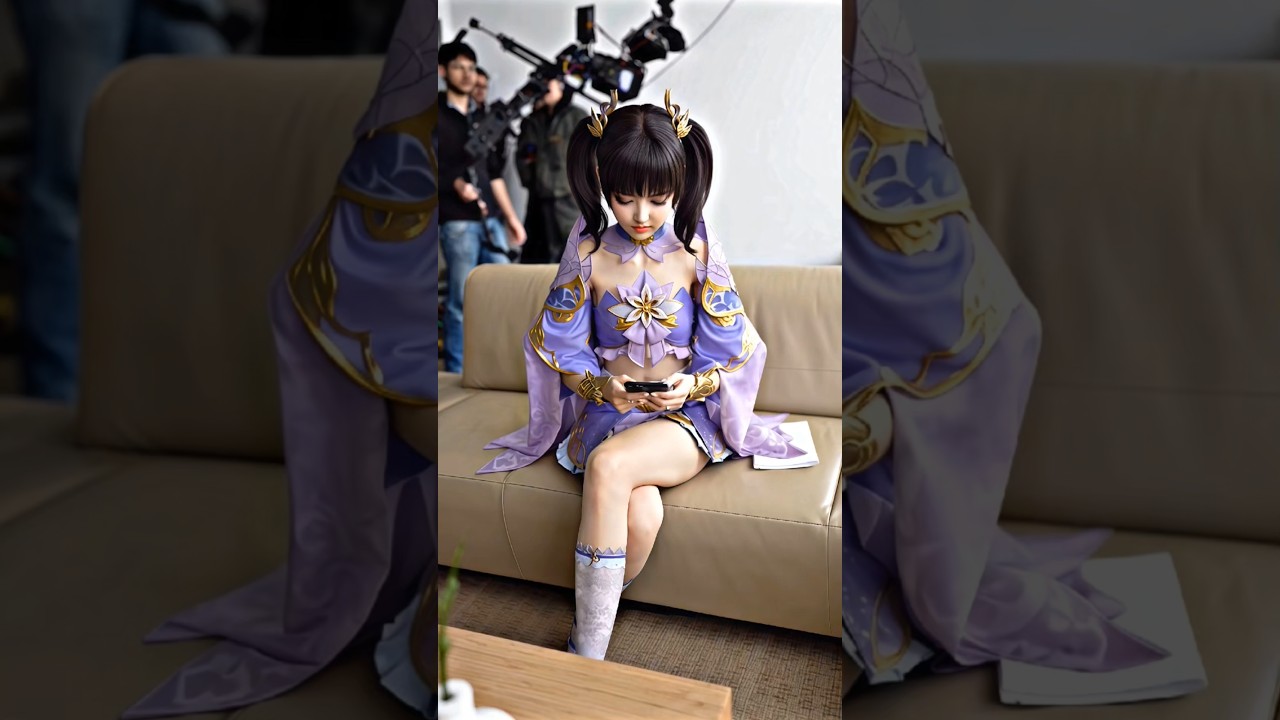 [BTTH] 《斗破苍穹》 Zi Yan is engrossed in her phone behind the scenes of Battle Through the Heavens #ai