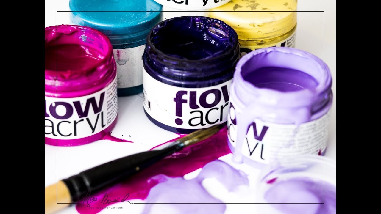 acrylic paints FLOW by Renesans / farby akrylowe Renesans