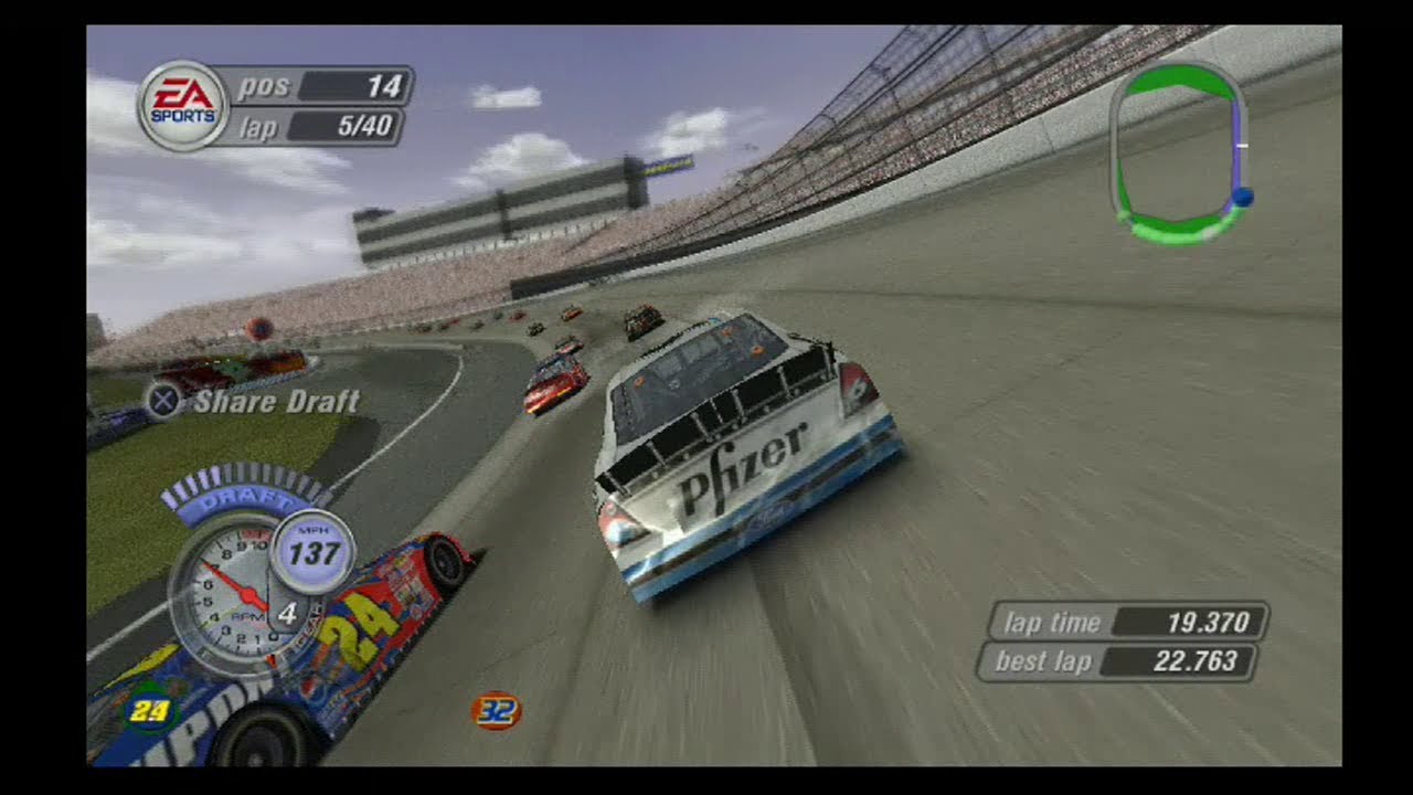 NASCAR Thunder 2004-FORD #6/DOVER SPEEDWAY/GAMEPLAY PS2