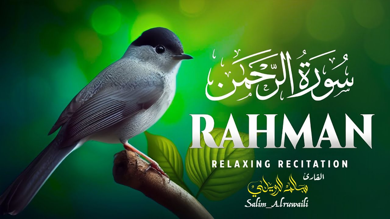 سورة الرحمن 🎧 بصوت هادئ ومريح | Salem Alruwaili | Quran Meditation Recitation