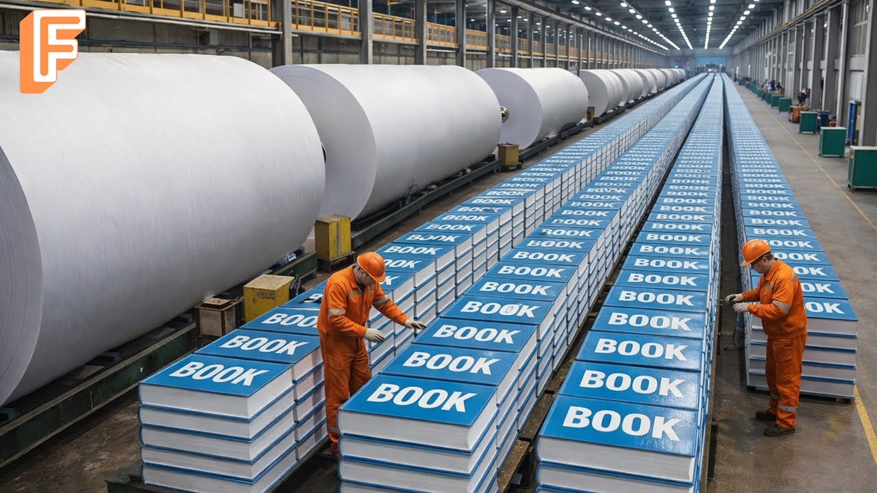 How Millions of Books Are Made Every Year Inside Massive Production Line