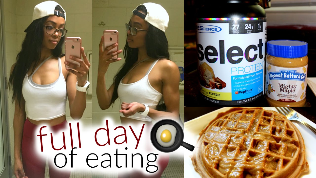 IIFYM Full Day Of Eating: End of Bulking | Protein Waffle Recipe • Lawenwoss