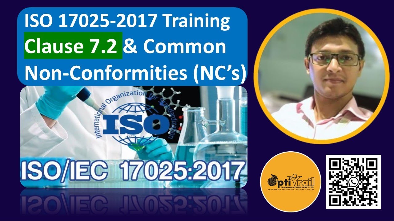 ISO 17025 - 2017 Training  Clause 7.2 & Common Non Conformities NCs