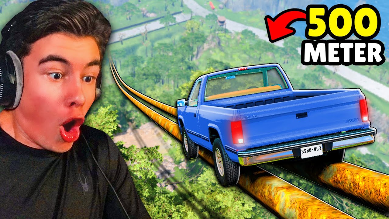 AUTO vs. ZIPLINE !! | BeamNG