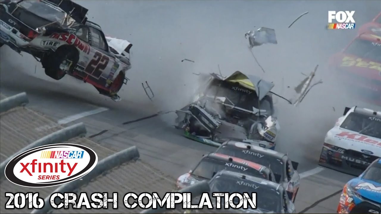 Nascar Xfinity Series - 2016 - Crash Compilation (Original Sound - No Music)