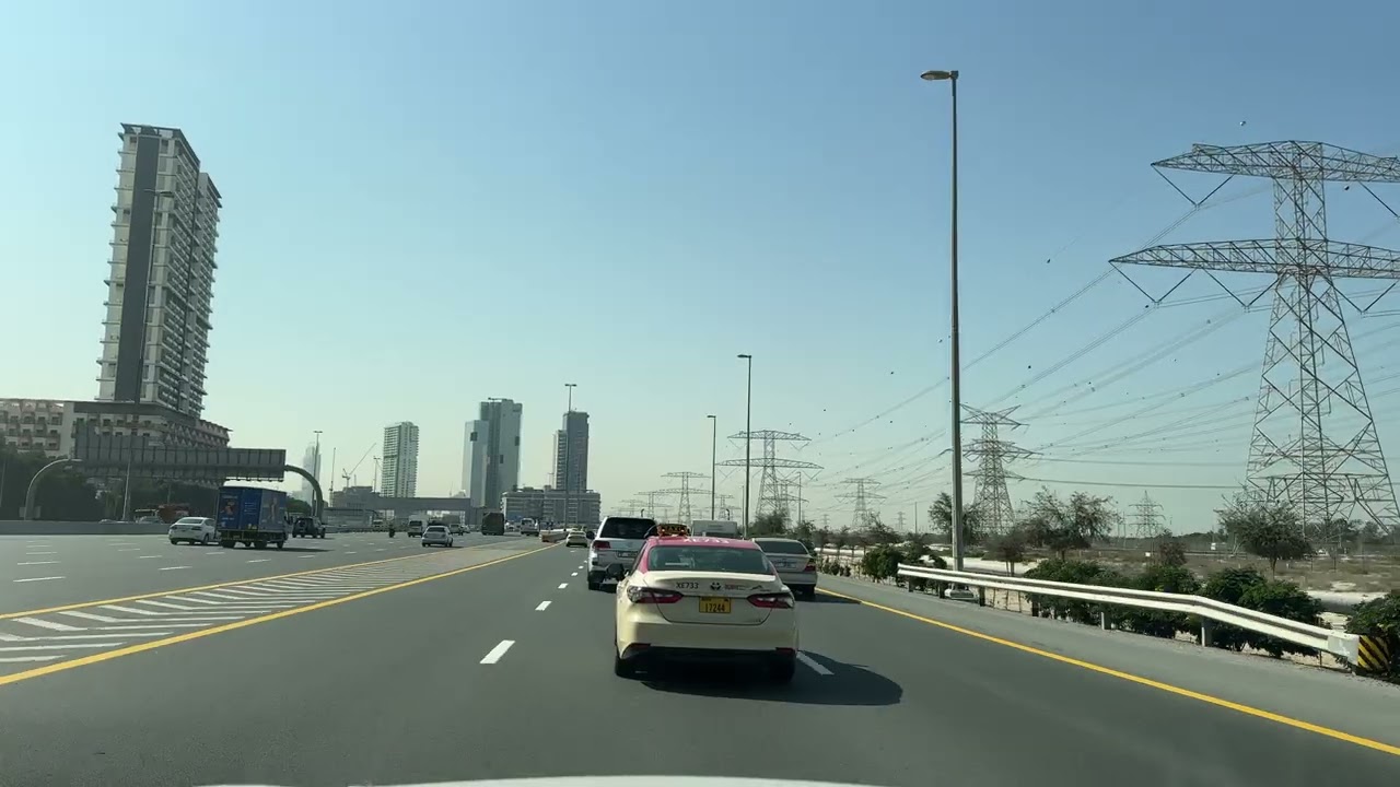 Business Bay to InterContinental Dubai Marina Road Trip | Dubai City Drive 4K | Scenic Marina Route 