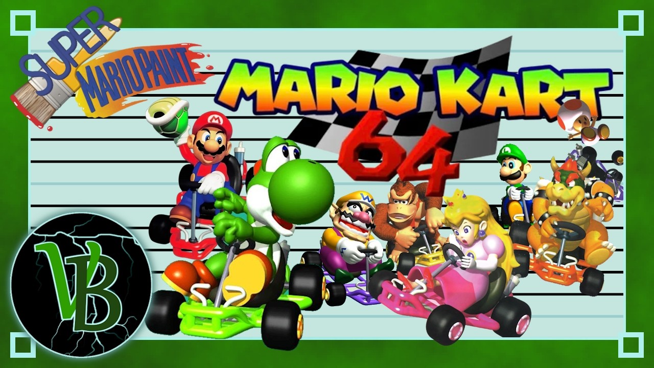 Super Mario Paint | Mario Kart 64 - Koopa Troopa Beach