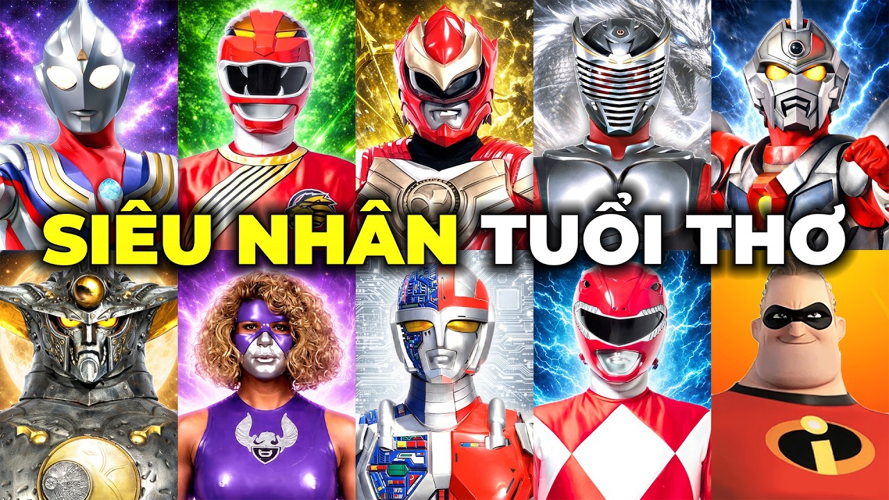 10 phim SIÊU NHÂN kinh điển của TUỔI THƠ 9X